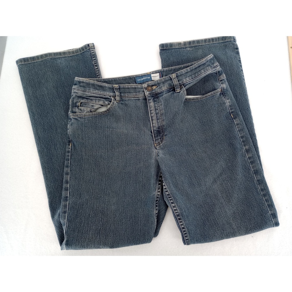 Y2K Liz Claiborne Jeans Womens 10R Blue Bootcut Stretch Denim